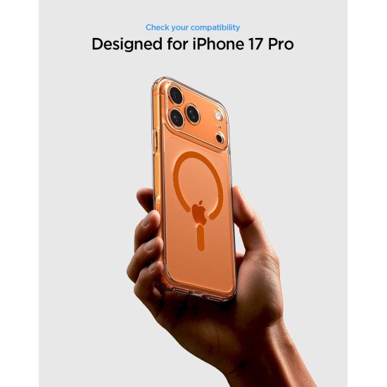 Spigen Ultra Hybrid (MagFit) coque de protection pour téléphones portables 17,5 cm (6.9") Housse Orange, Transparent