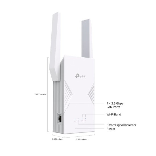 TP-Link BE3600 Émetteur et récepteur réseau Blanc 2500 Mbit/s