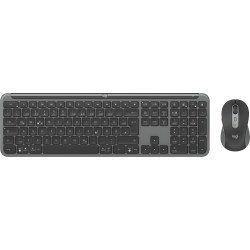 Logitech MK950 Signature for Business clavier Souris incluse Bureau RF sans fil + Bluetooth QWERTZ Allemand Graphite
