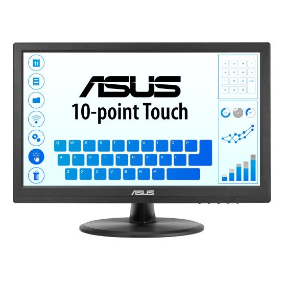 ASUS Touch VT169HE écran PC 39,6 cm (15.6") 1920 x 1080 pixels Full HD LED Écran tactile Dessus de table Noir