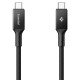 Spigen EB10015CC câble USB USB 3.2 Gen 1 (3.1 Gen 1) 1,5 m USB C 5 Gbit/s 100 W Noir