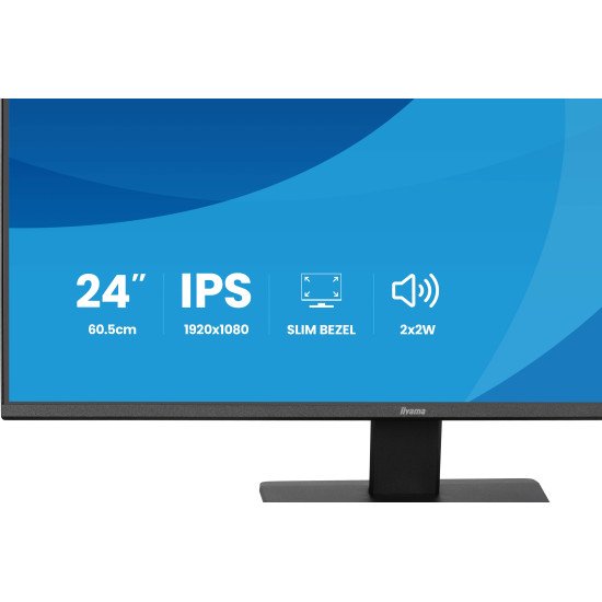 iiyama ProLite X2491HS-B1 écran PC 60,5 cm (23.8") 1920 x 1080 pixels Full HD LCD Noir