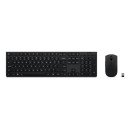 Lenovo 4X31R64346 clavier Souris incluse maison/bureau RF sans fil + Bluetooth QWERTY Français, Allemand, Suisse Gris
