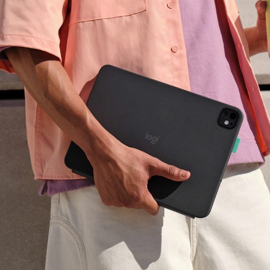 Logitech Flip Folio QWERTZ Suisse Bluetooth Graphite