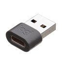 Logitech 989-000982 changeur de genre de câble USB C USB A Graphite