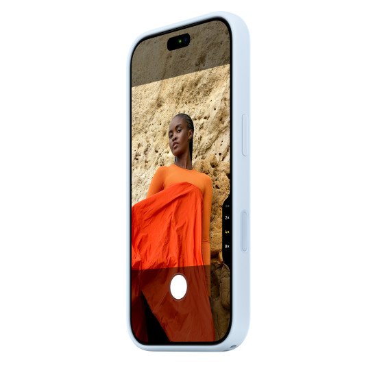 Apple Coque en silicone avec MagSafe pour iPhone 18 Pro - Bleu lumineux
