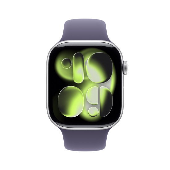 Apple Watch Series 11 OLED 46 mm Numérique 416 x 496 pixels Écran tactile 5G Argent Wifi GPS (satellite)