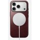 Nomad Modern Leather Case coque de protection pour téléphones portables 16 cm (6.3") Housse Bordeaux