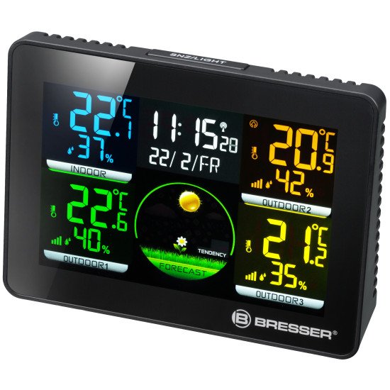 Bresser Optics 7000023 station météo numérique Noir LCD Batterie DC