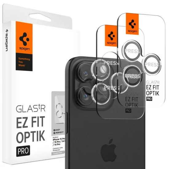 Spigen GLAS.tR EZ Fit Optik Pro Protecteur d'objectif caméra Apple