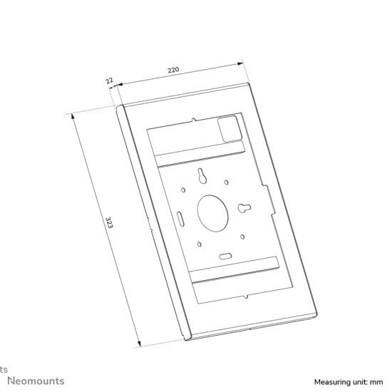 Neomounts WL15-601BL1 Boîtier de tablette - 10.9-11" | 25,4-27,9 cm - verrouillable