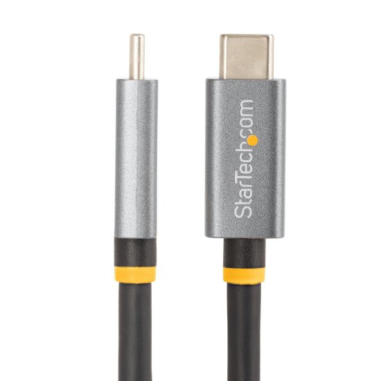 StarTech.com Câble USB4 de 1m, Câble USB-C Certifié par l'USB-IF, 40 Gbps, Cordon de Transfert de Données USB Type-C, 100W PD, 8K 60Hz, Compatible avec Thunderbolt 4/3/USB 3.2 (CC1M-40G-USB-CABLE)