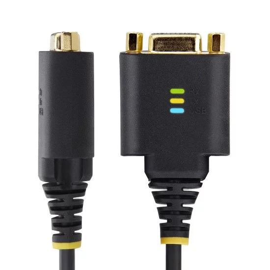 StarTech.com Câble USB vers Null Modem Série de 30cm, COM Retention, FTDI, Câble Adaptateur USB-A vers DB9 RS232, Vis/Écrous DB9 Interchangeables, Windows/macOS/Linux StarTech.com Câble USB vers Null Modem Série de 30cm, COM Retention, FTDI, Câble Adaptateur USB-A vers DB9 RS232, Vis/Écrous DB9 Interchangeables, Windows/macOS/Linux