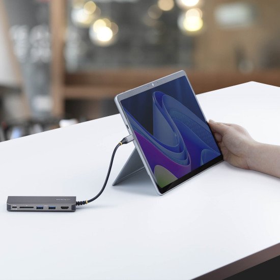 StarTech.com 177B-USBC-MULTIPORT station d'accueil Avec fil USB 3.2 Gen 2 (3.1 Gen 2) Type-C Gris