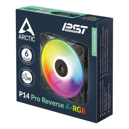 ARCTIC Freezer P14 Pro Reverse A-RGB - 3 Pack Boitier PC Ventilateur 14 cm Noir 3 pièce(s)