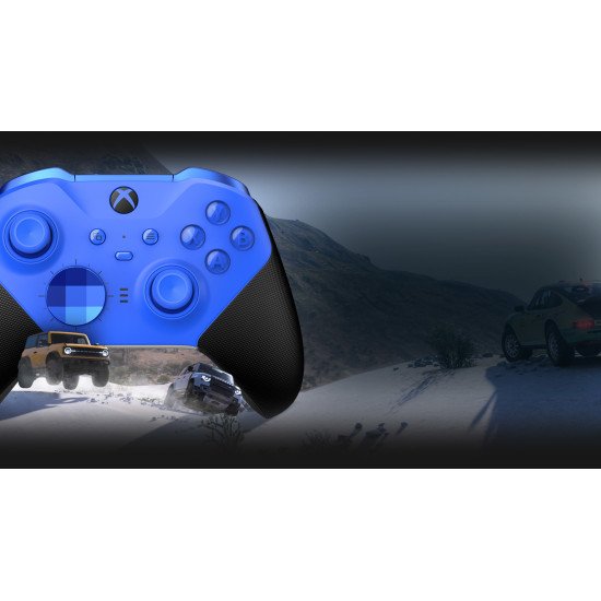 Microsoft Xbox Elite Series 2 - Core Noir, Bleu Bluetooth/USB Manette de jeu Analogique/Numérique PC, Xbox One, Xbox One S, Xbox One X, Xbox Series S, Xbox Series X