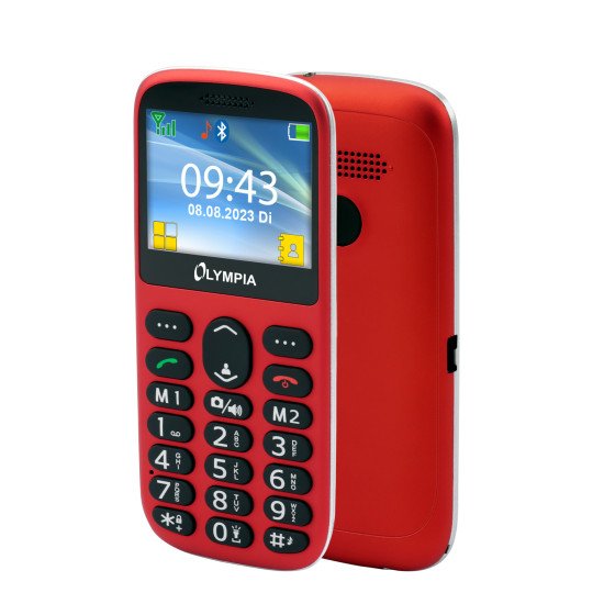 Olympia Sun 5,87 cm (2.31") 77,4 g Rouge Appareil-photo de téléphone