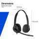 HP Poly Micro-casque filaire USB binaural Mission 425 (en vrac)