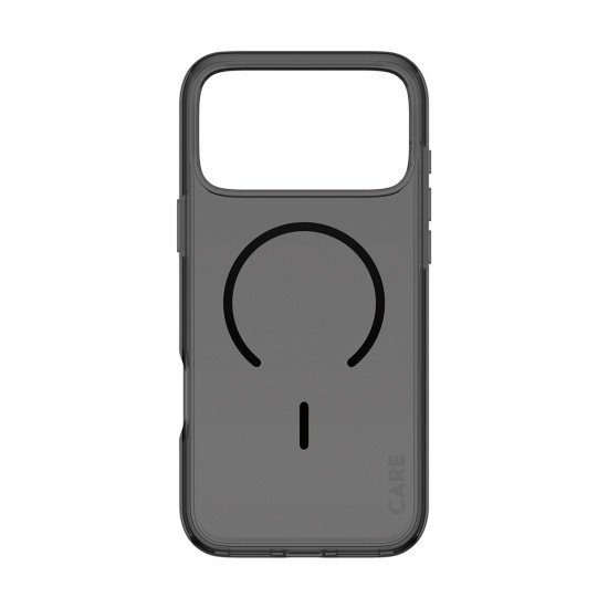 PanzerGlass CARE™ by ® Smokey Case w. Black MagSafe iPhone 2026 Pro Max | 17 Pro Max coque de protection pour téléphones portables Housse Transparent