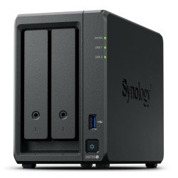 Synology DiskStation DS725+ serveur de stockage NAS Ryzen Embedded R1600 4 Go DDR4 0 To Noir
