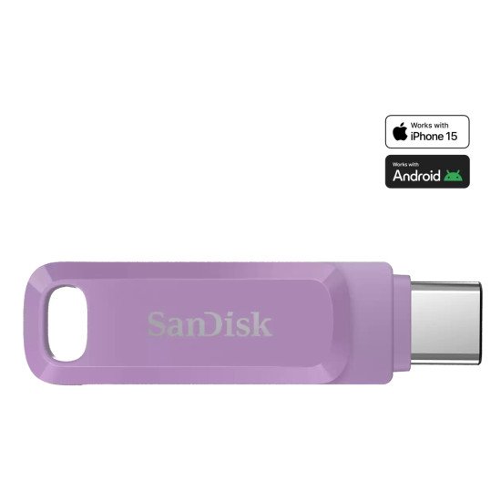 SanDisk Ultra Dual Drive Go lecteur USB flash 512 Go USB Type-C 3.2 Gen 1 (3.1 Gen 1) Lavande SanDisk Ultra Dual Drive Go lecteur USB flash 512 Go USB Type-C 3.2 Gen 1 (3.1 Gen 1) Lavande