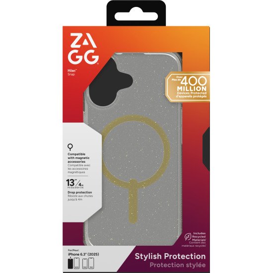 ZAGG Milan Snap coque de protection pour téléphones portables 16 cm (6.3") Housse Or ZAGG Milan Snap coque de protection pour téléphones portables 16 cm (6.3") Housse Or
