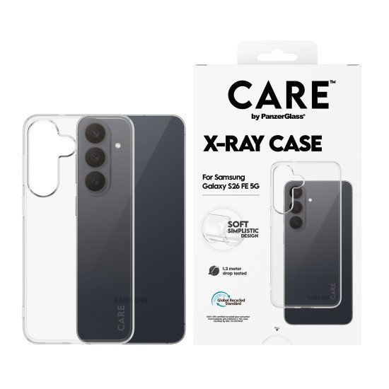 PanzerGlass CARE™ by ® X-Ray Case Case Samsung Galaxy S26 FE 5G coque de protection pour téléphones portables Housse Transparent