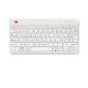 R-Go Tools Clavier ergonomique R-Go Compact Break, clavier compact avec logiciel de pause,AZERTY (FR), Bluetooth, blanc