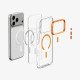 Spigen Ultra Hybrid Optik S (Mag Fit) coque de protection pour téléphones portables 16 cm (6.3") Housse Transparent, Orange