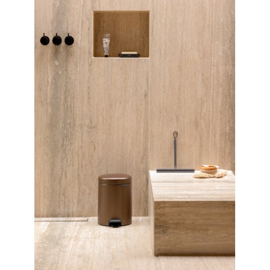 Brabantia NewIcon 5 L Rond Acier Marron