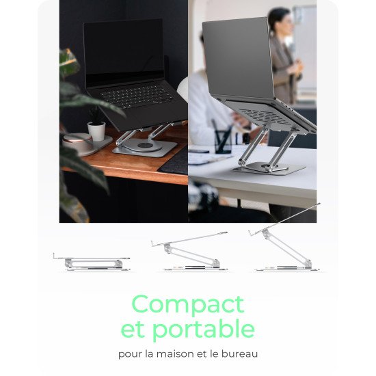 ICY BOX IB-NH300-R Supports de Laptop Argent 43,2 cm (17")