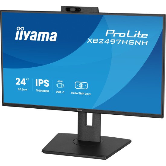 iiyama ProLite XB2497HSNH-B1 24IN IPS LCD 4MS 1920X1080 350CD/M2 HDMI/DP/USB 2 écran PC 60,5 cm (23.8") 1920 x 1080 pixels Full HD Noir