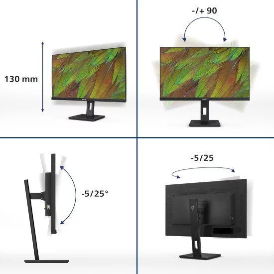 Philips 3000 series 27B1N3800/00 LED display 68,6 cm (27") 3840 x 2160 pixels 4K Ultra HD LCD Noir Philips 3000 series 27B1N3800/00 LED display 68,6 cm (27") 3840 x 2160 pixels 4K Ultra HD LCD Noir