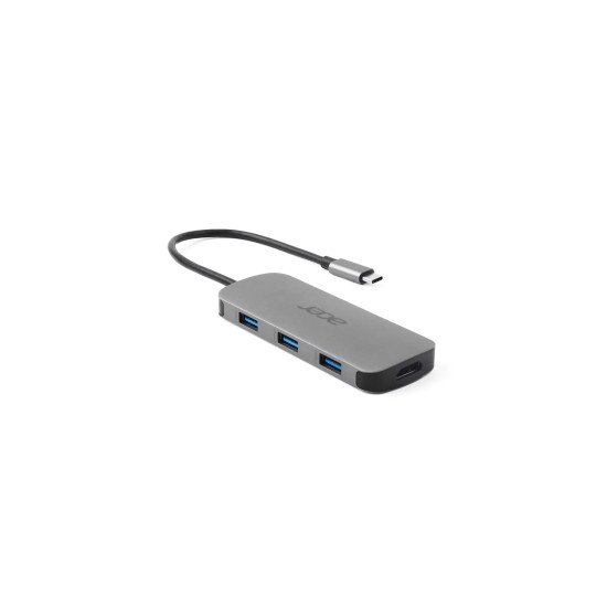 Acer 7in1 Type C Dongle Avec fil USB 3.2 Gen 1 (3.1 Gen 1) Type-C Argent