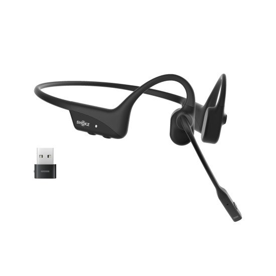 SHOKZ C110-AA-BK écouteur/casque Sans fil Crochets auriculaires Bureau/Centre d'appels USB Type-A Bluetooth Noir SHOKZ C110-AA-BK écouteur/casque Sans fil Crochets auriculaires Bureau/Centre d'appels USB Type-A Bluetooth Noir