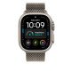 Apple Bracelet Milanais en titane naturel 49 mm - Medium