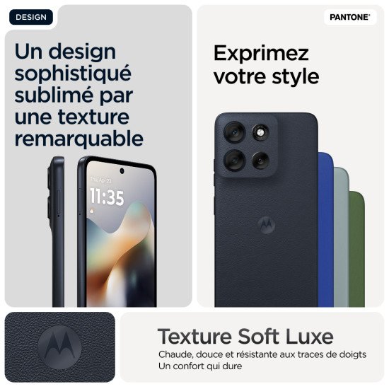 Motorola moto g56 5G 17,1 cm (6.72") Double SIM hybride Android 15 USB Type-C 8 Go 256 Go 5200 mAh Noir