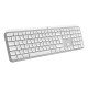 Logitech Master MX Keys S for Mac clavier Bureau RF sans fil + Bluetooth AZERTY Français Aluminium, Blanc