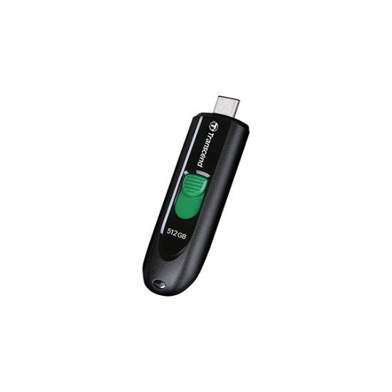 Transcend JetFlash 790 C lecteur USB flash 512 Go USB Type-C 3.2 Gen 1 (3.1 Gen 1) Noir, Vert