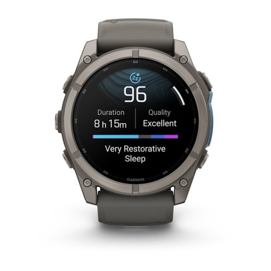 Garmin fēnix 9 3,56 cm (1.4") AMOLED 51 mm Numérique 454 x 454 pixels Écran tactile Titane Wifi GPS (satellite)