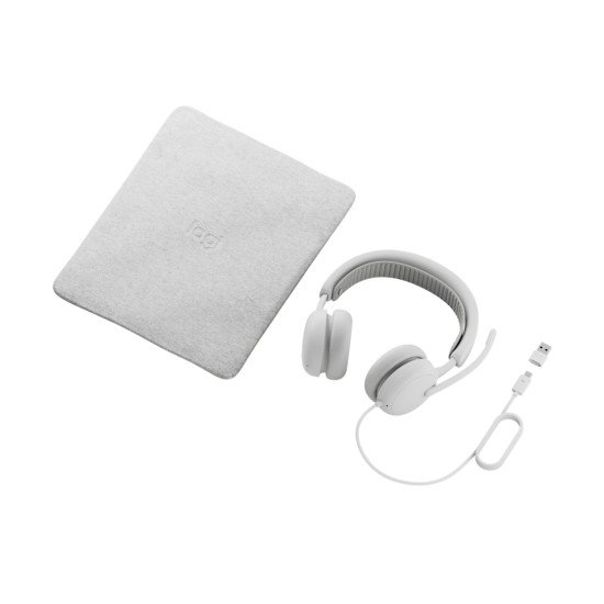 Logitech Zone Wired 2 Casque Avec fil Arceau Appels/Musique USB Type-C / USB Type-A Blanc