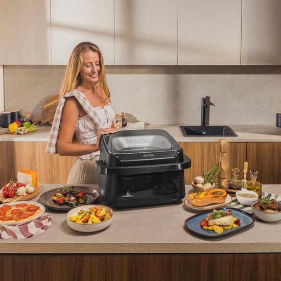 Cecotec Cecofry Advance 10000 Full Vision Double 10 L Autonome 2200 W Friteuse d'air chaud Noir