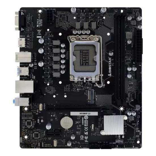 Biostar H610MHP 2.0 carte mère Intel H610 LGA 1700 micro ATX Biostar H610MHP 2.0 carte mère Intel H610 LGA 1700 micro ATX