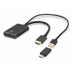 ACT Adaptateur HDMI vers USB Type-C femelle, 4K@60Hz