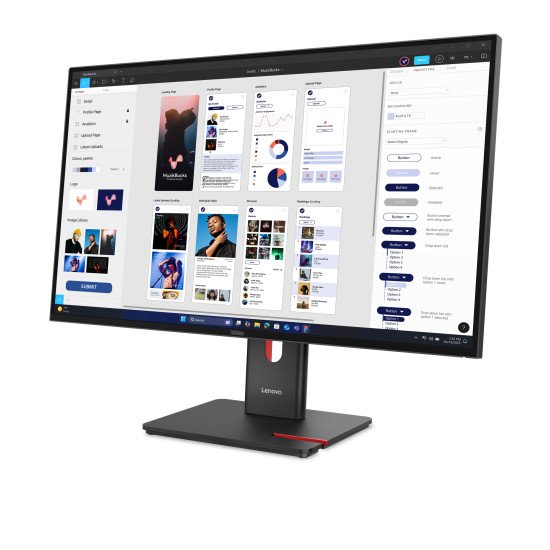 Lenovo ThinkVision T32UD-40 LED display 80 cm (31.5") 3840 x 2160 pixels 4K Ultra HD LCD Noir