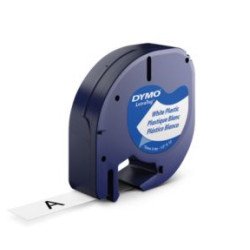 DYMO 12mm LetraTAG Plastic tape ruban d'étiquette DYMO 12mm LetraTAG Plastic tape ruban d'étiquette