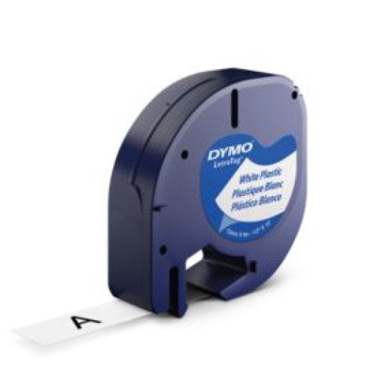 DYMO 12mm LetraTAG Plastic tape ruban d'étiquette