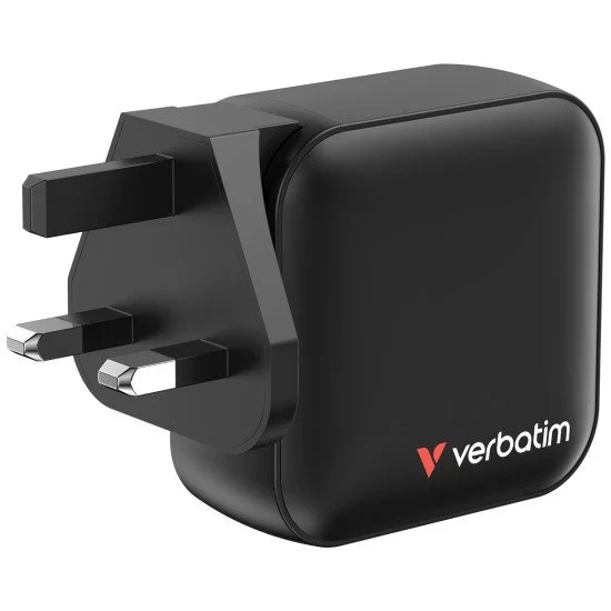 Verbatim Mini GaN Charger 100W Universel Noir Secteur Charge rapide Intérieure Verbatim Mini GaN Charger 100W Universel Noir Secteur Charge rapide Intérieure