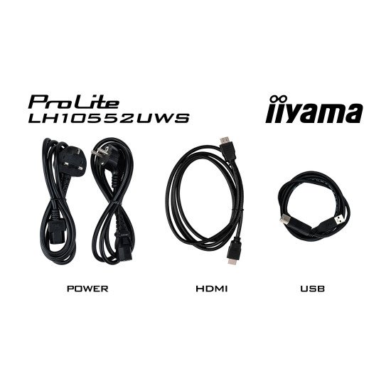 iiyama LH10552UWS-B1AG Écran d'affichage dynamique En forme de kiosk 2,66 m (104.6") Wifi 500 cd/m² UltraWide 5K HD Intégré dans le processeur Android 24/7