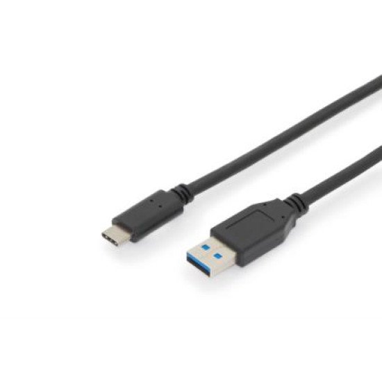 ASSMANN Electronic AK-300146-010-S câble USB 1 m 2.0 USB C USB A Noir